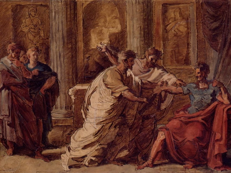 1787-Fortunato Duranti - Episodio di storia romana - Biblioteca Comunale, Fermo